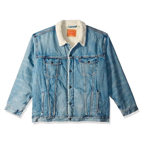 Mens Denim Sherpa Jacket 